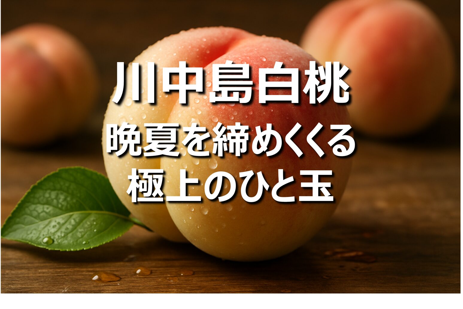 【川中島白桃】福島名産・旬の時期・特徴｜硬めで甘い晩夏の白桃